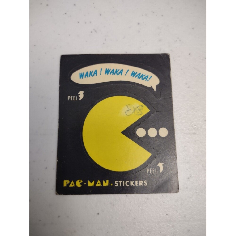 1980 FLEER PAC MAN #1 *ROOKIE CARD* WAKA! WAKA! WAKA! (Blue Back Print)